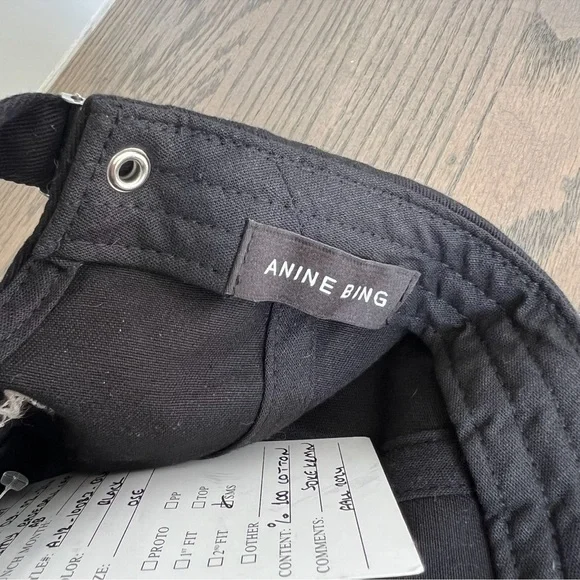 NWT Anine Bing Jeremy Baseball Cap in Black - Picture 6 of 6